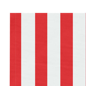 vidaXL Replacement Fabric for Awning Red and White Stripe 3.5x2.5 m