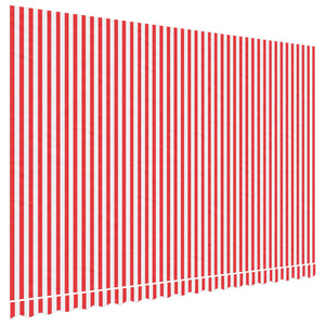 vidaXL Replacement Fabric for Awning Red and White Stripe 4.5x3 m