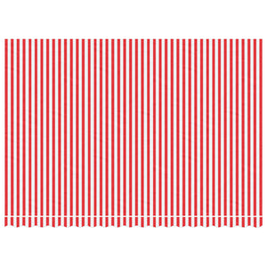 vidaXL Replacement Fabric for Awning Red and White Stripe 4.5x3 m