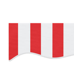 vidaXL Replacement Fabric for Awning Red and White Stripe 4.5x3 m