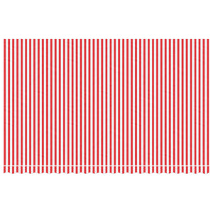 vidaXL Replacement Fabric for Awning Red and White Stripe 5x3 m