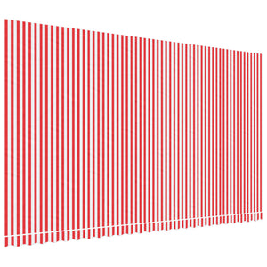 vidaXL Replacement Fabric for Awning Red and White Stripe 6x3.5 m