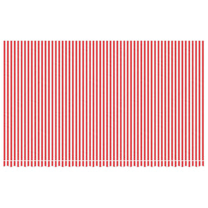 vidaXL Replacement Fabric for Awning Red and White Stripe 6x3.5 m