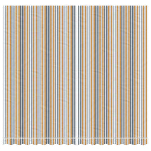 vidaXL Replacement Fabric for Awning Multicolour Stripe 4x3.5 m