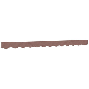 vidaXL Replacement Fabric for Awning Valance Brown Stripe 3 m