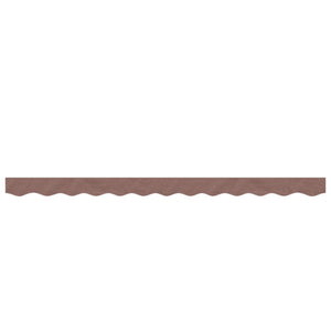 vidaXL Replacement Fabric for Awning Valance Brown Stripe 3 m