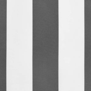 vidaXL Replacement Fabric for Awning Valance Anthracite and White Stripe 3.5 m