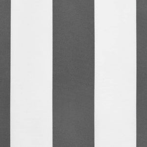 vidaXL Replacement Fabric for Awning Valance Anthracite and White Stripe 4 m