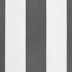 vidaXL Replacement Fabric for Awning Valance Anthracite and White Stripe 6 m