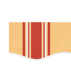 vidaXL Replacement Fabric for Awning Valance Yellow and Orange Stripe 3 m