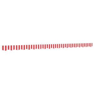 vidaXL Replacement Fabric for Awning Valance Red and White Stripe 4.5 m