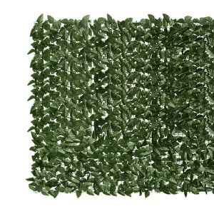 vidaXL Balcony Screen with Dark Green Leaves 200x150 cm