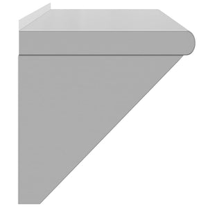 vidaXL Wall Shelf 100x30x31 cm Silver Stainless Steel