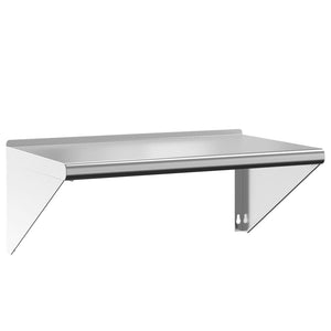 vidaXL Wall Shelf 75x45x31 cm Silver Stainless Steel