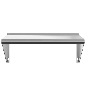 vidaXL Wall Shelf 75x45x31 cm Silver Stainless Steel