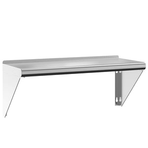 vidaXL Wall Shelf 75x30x31 cm Silver Stainless Steel