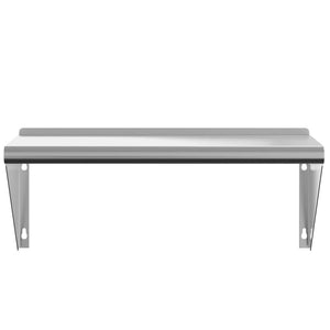 vidaXL Wall Shelf 75x30x31 cm Silver Stainless Steel