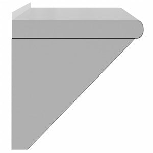 vidaXL Wall Shelf 75x30x31 cm Silver Stainless Steel