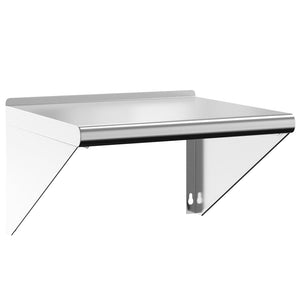 vidaXL Wall Shelf 50x45x31 cm Silver Stainless Steel