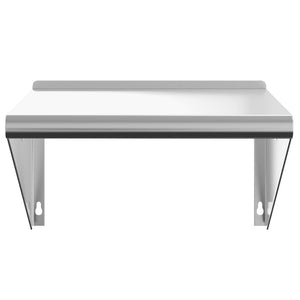 vidaXL Wall Shelf 50x45x31 cm Silver Stainless Steel