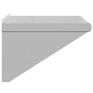 vidaXL Wall Shelf 50x45x31 cm Silver Stainless Steel