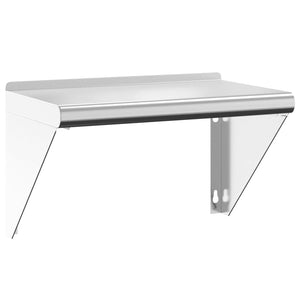 vidaXL Wall Shelf 50x30x31 cm Silver Stainless Steel