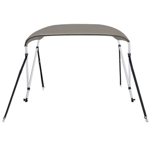 vidaXL 2-bow Bimini Top Grey 150x120x110 cm