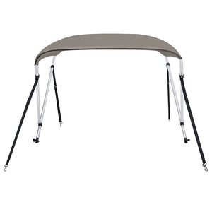 vidaXL 2-bow Bimini Top Grey 178x138x96 cm