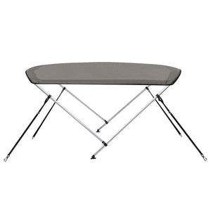 vidaXL 2-bow Bimini Top Grey 178x138x96 cm