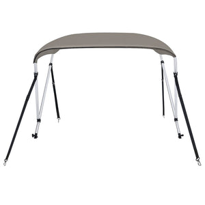 vidaXL 2-bow Bimini Top Grey 179x156x93 cm