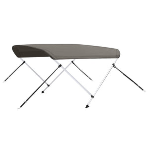 vidaXL 2-bow Bimini Top Grey 179x156x93 cm