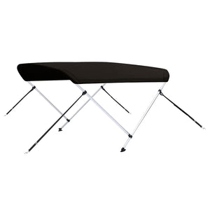 vidaXL 2-bow Bimini Top Black 179x156x93 cm