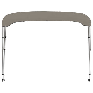 vidaXL 3-bow Bimini Top Grey 184x170x133 cm