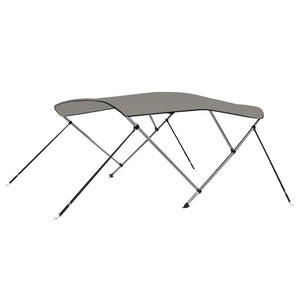 vidaXL 3-bow Bimini Top Grey 184x170x133 cm