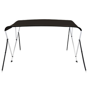 vidaXL 3-bow Bimini Top Black 183x140x137 cm