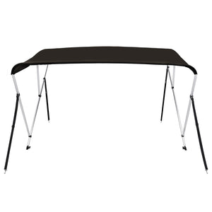 vidaXL 3-bow Bimini Top Black 182x184x136 cm