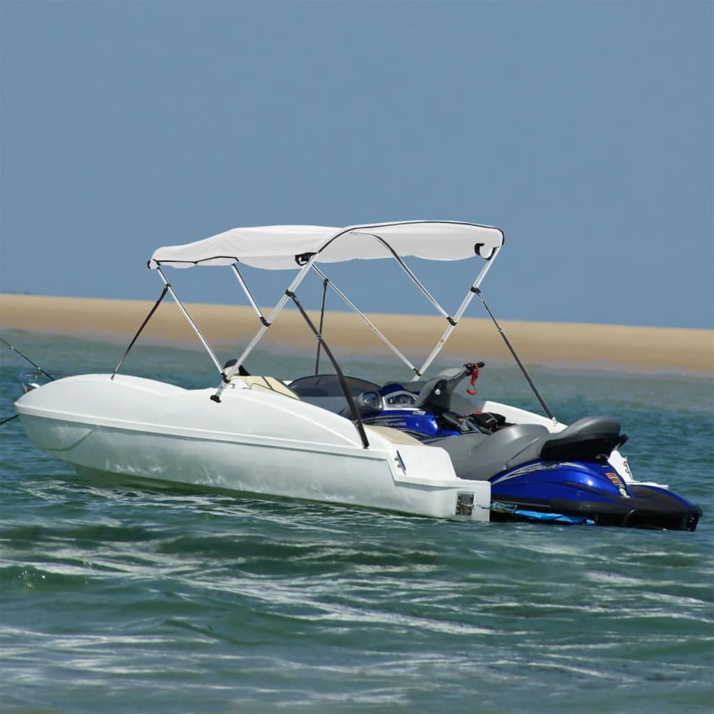 vidaXL 3-bow Bimini Top with Sidewalls 183x(137-152)x137 cm