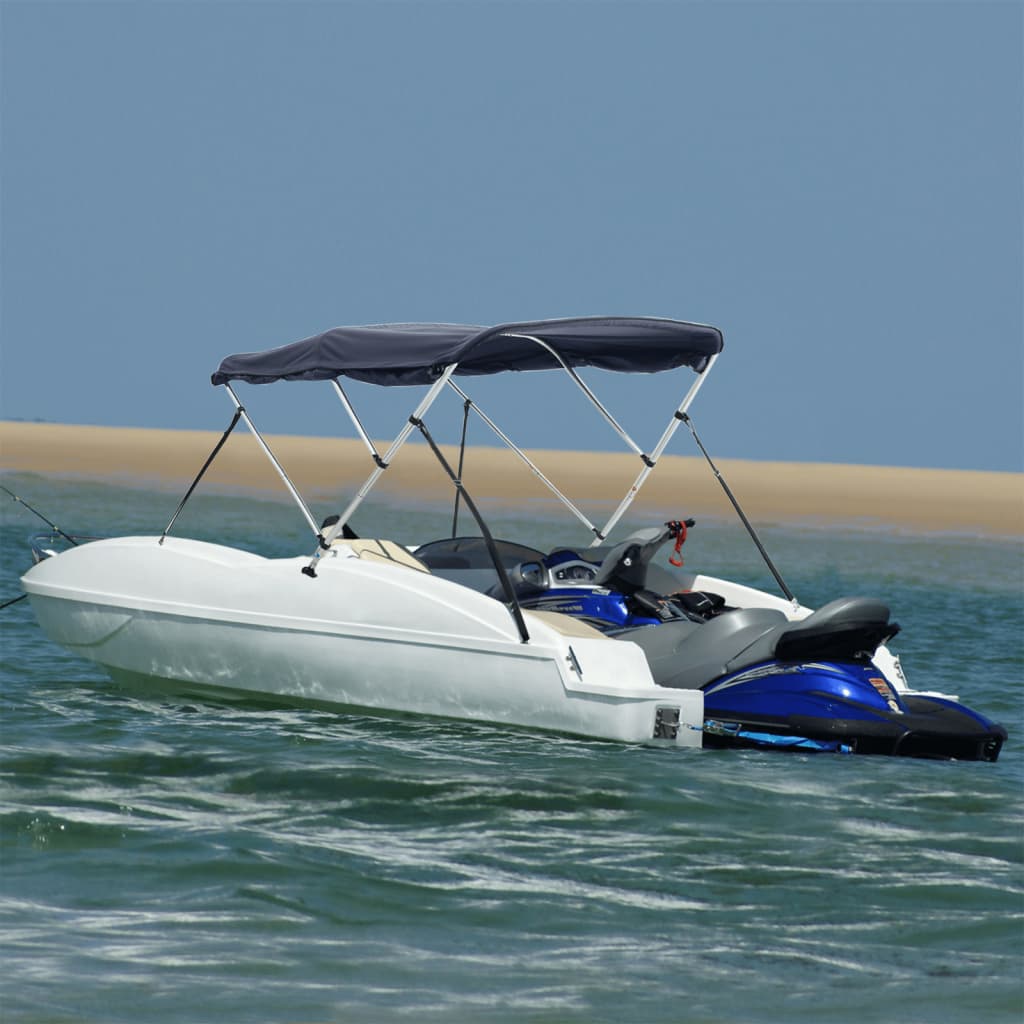 vidaXL 3-bow Bimini Top with Sidewalls 183x(170-182)x137 cm