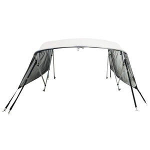 vidaXL 3-bow Bimini Top with Mesh Sidewalls 183x(154-167)x137 cm