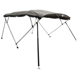 vidaXL 3-bow Bimini Top with Mesh Sidewalls 183x(170-182)x137 cm