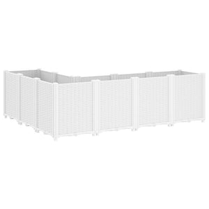 vidaXL Garden Planter White 160x120x53 cm PP