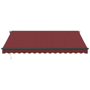 vidaXL Automatic Retractable Awning Burgundy 400x350 cm