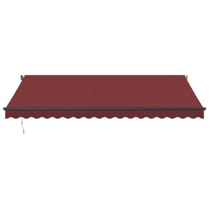 vidaXL Automatic Retractable Awning Burgundy 450x350 cm