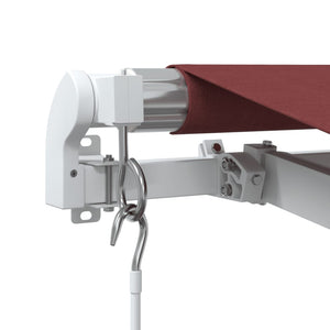 vidaXL Manual Retractable Awning Burgundy 600x300 cm