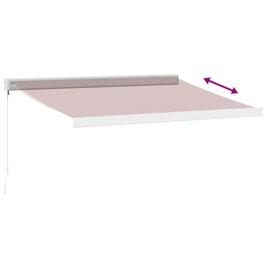 vidaXL Manual Retractable Awning Burgundy 300x250 cm