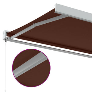 vidaXL Manual Retractable Awning Burgundy 300x250 cm