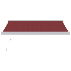 vidaXL Automatic Retractable Awning Burgundy 350x250 cm