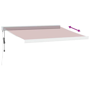 vidaXL Automatic Retractable Awning Burgundy 350x250 cm