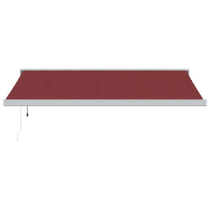 vidaXL Automatic Retractable Awning Burgundy 400x300 cm