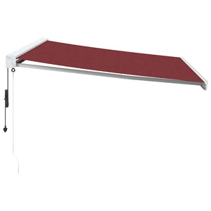 vidaXL Automatic Retractable Awning Burgundy 400x300 cm